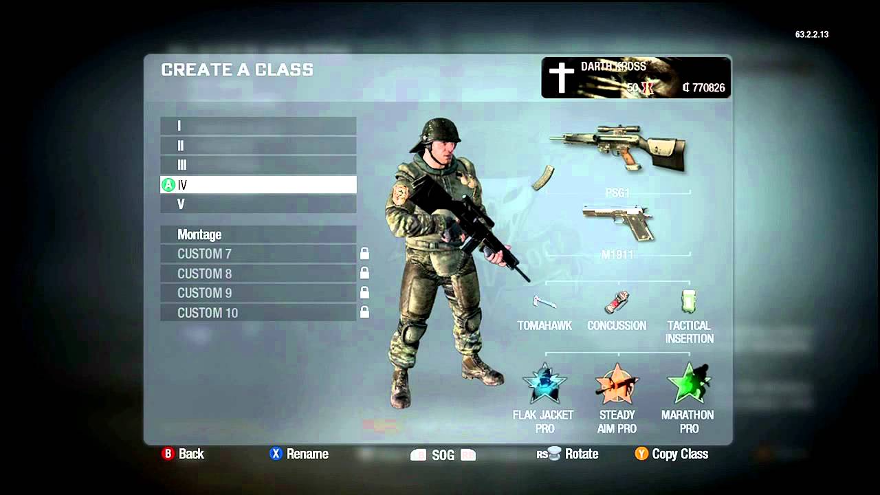 FaZe Kross - Call of Duty Black Ops - Class Set Up