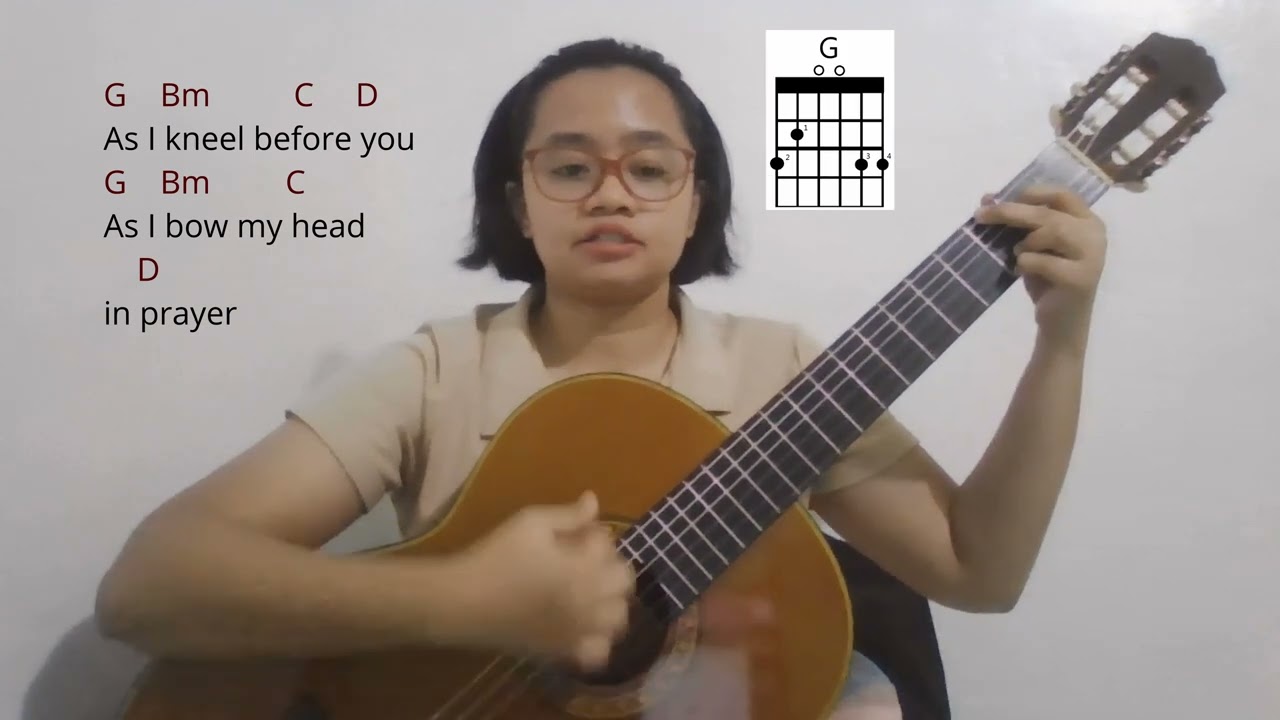 As I Kneel Before You (Ave Maria) - Guitar Tutorial by The Chapel Bystander