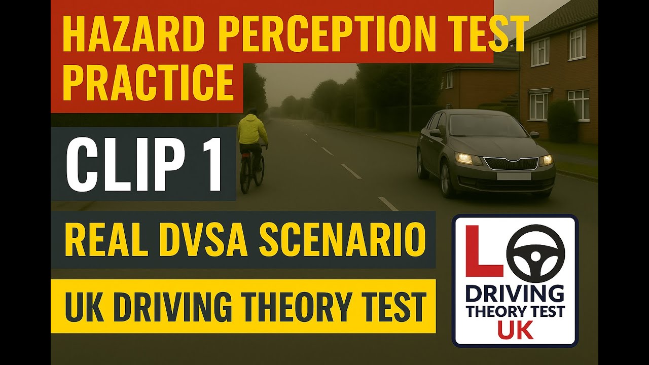 Hazard Perception Test Practice Clip 1 – Real DVSA Style Scenario | UK Driving Theory 2025