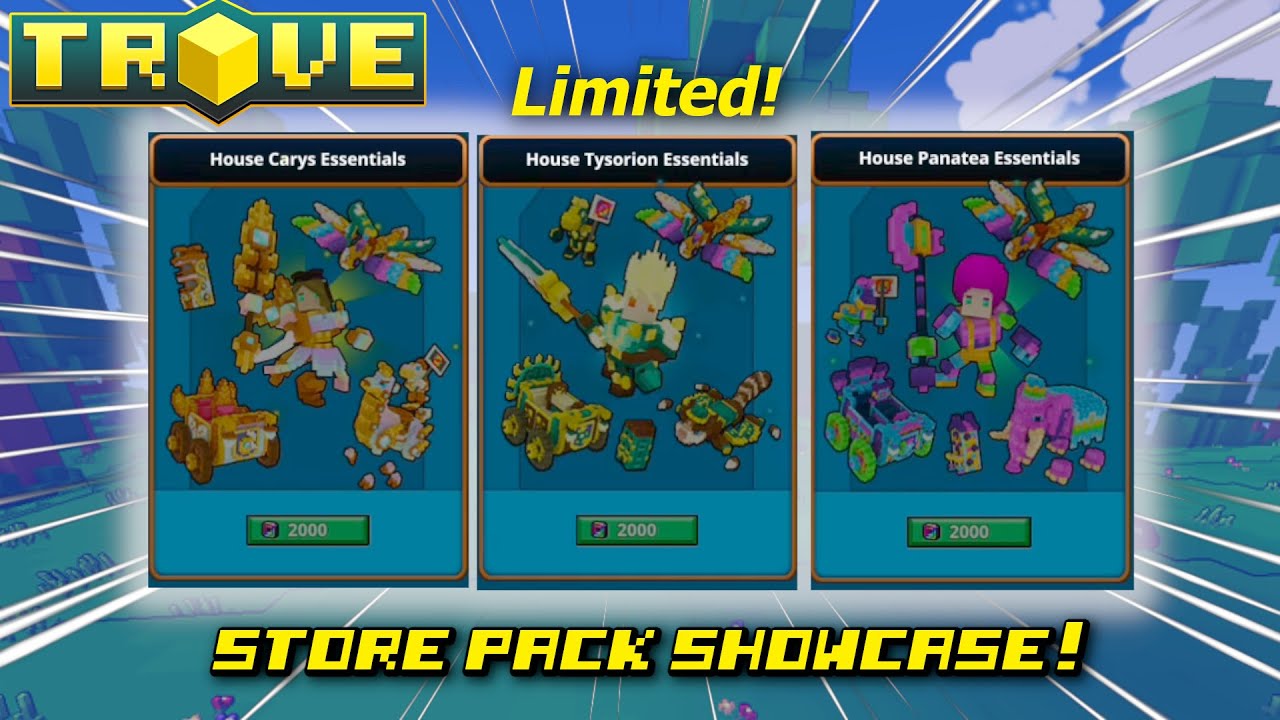 Trove Storepack Showcase: House Carys/Tysorion/Panatea Essentials. (Sunfest 2021)
