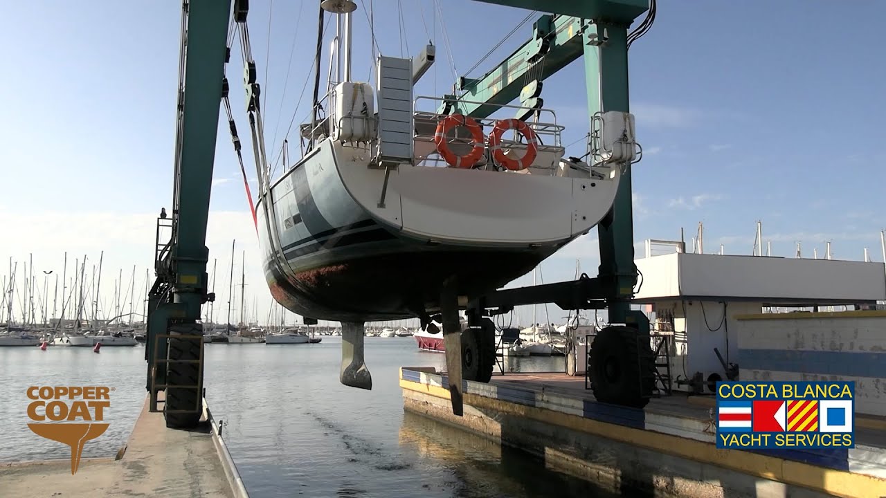Coppercoat Application Video Costa Blanca Yacht Services Torrevieja