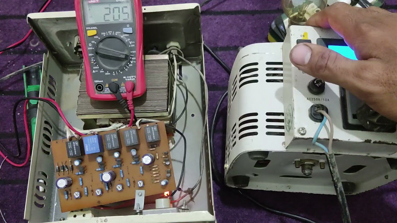 Automatic Voltage Stabilizer Repair + Stabilizer Tuning in Urdu/Hindi