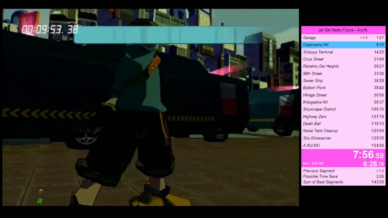 jsrf any% in 1:55:00 igt