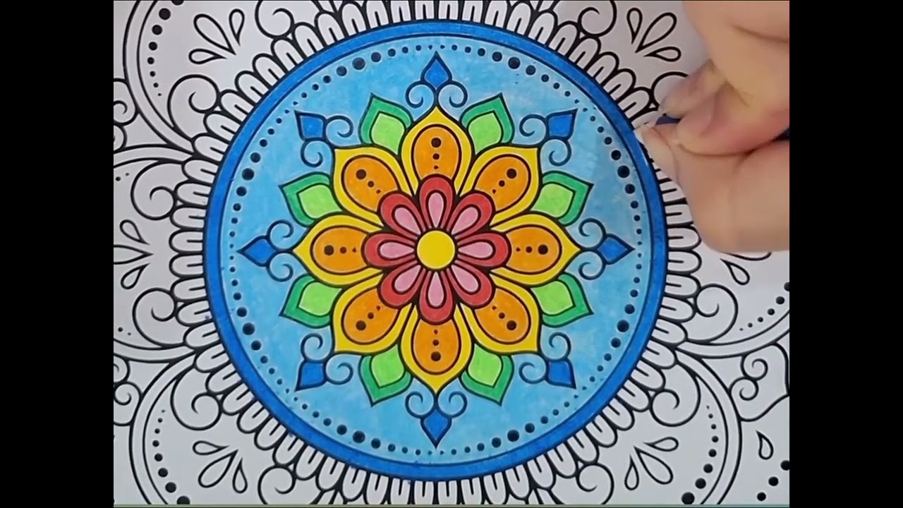 Mindful Mandala Coloring: Colors That Heal & Calm– Relax & Create stress relief  - #ARTINA #sketch