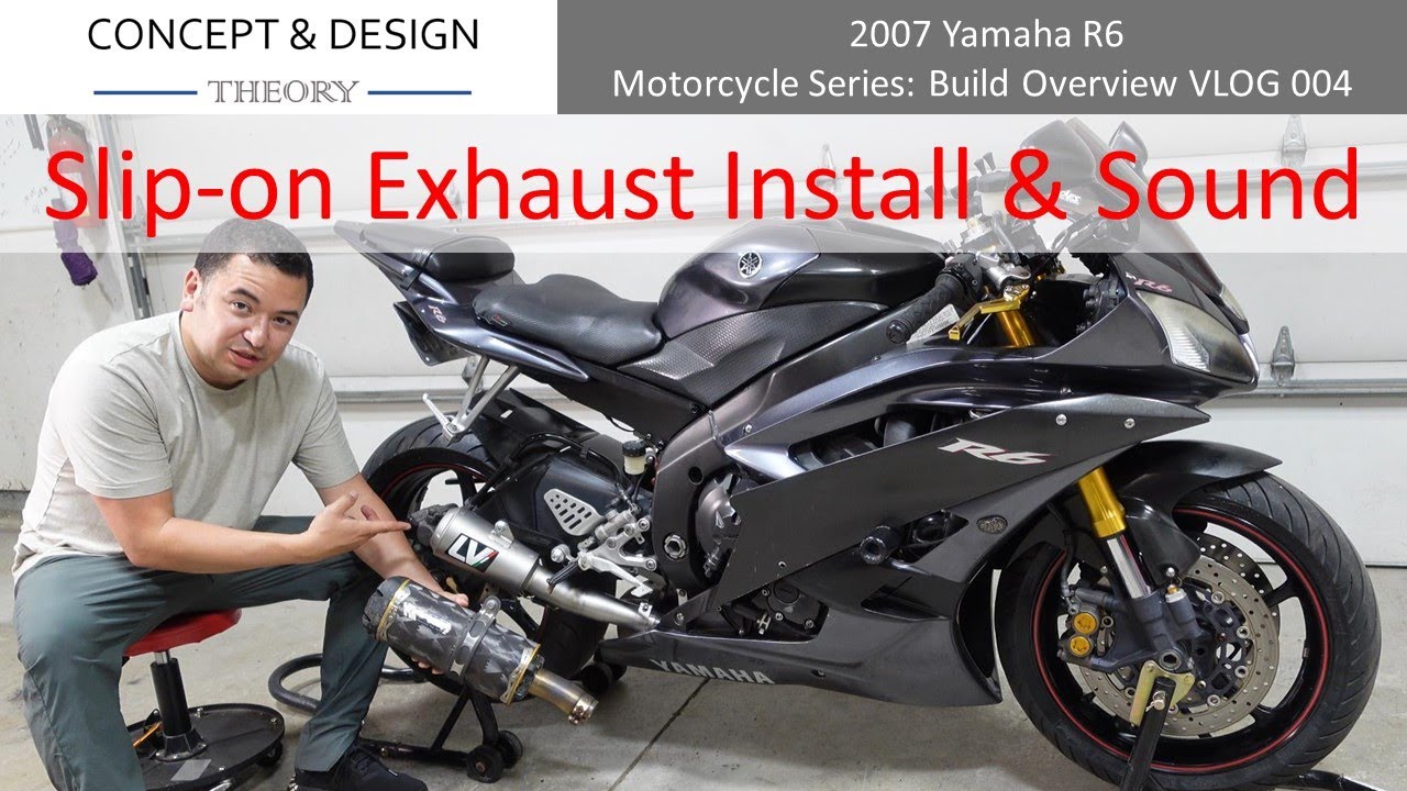Yamaha R6 Slip-on Exhaust Unboxing, Install, & Sound Leovince DIY