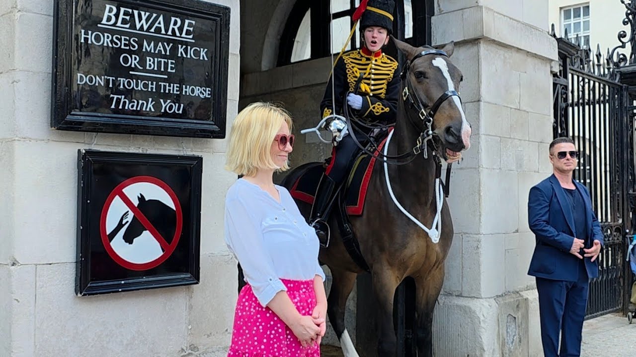 She Disrespected and Ignored the Gunner and This Happened at Today at Horse Guards in London