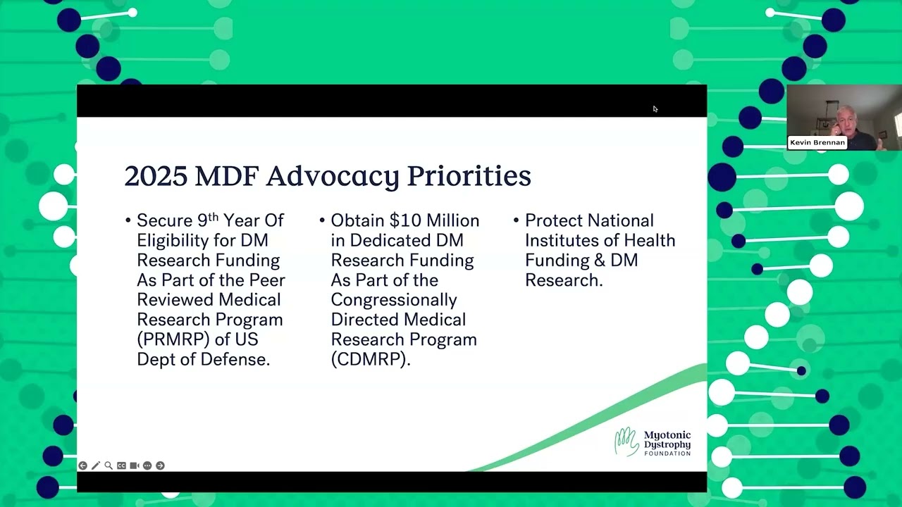 Advocacy for DM Research Funding - 2025 International Myotonic Dystrophy Awareness Day