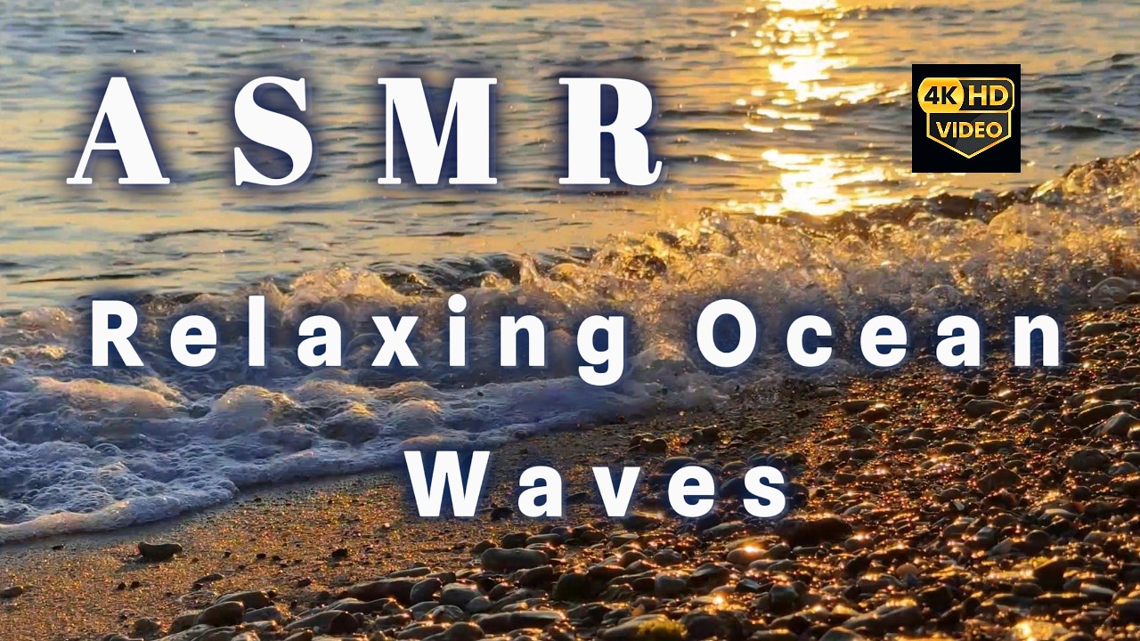 Relaxing Ocean Waves for Sleep & Relaxation | ASMR 4K, Pure Sound, Natural Beach💙🎧💤