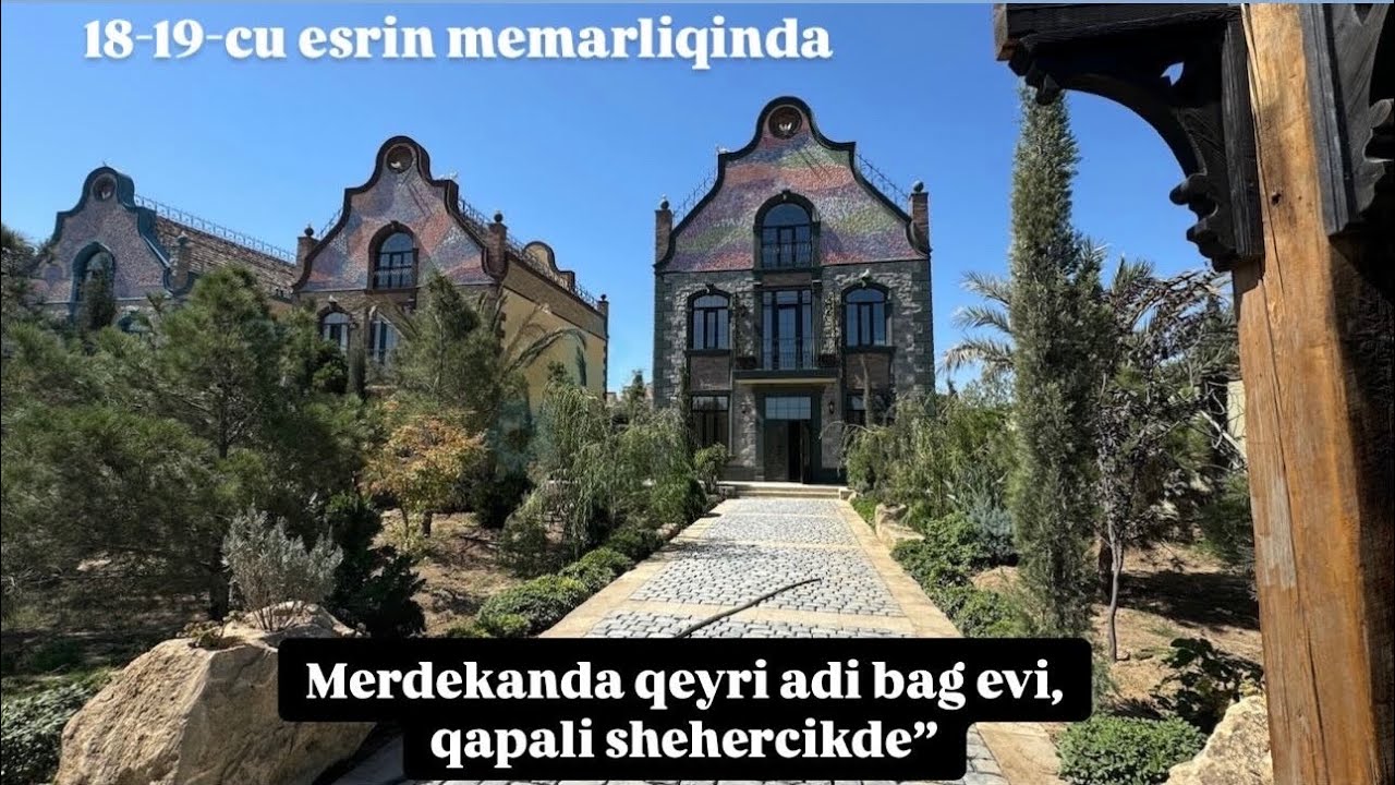 Merdekanda 18-19-cu Esrlerin Memarligini Bir Araya Getiren Georgiya Uslubunda Unikal Villa Satilir!