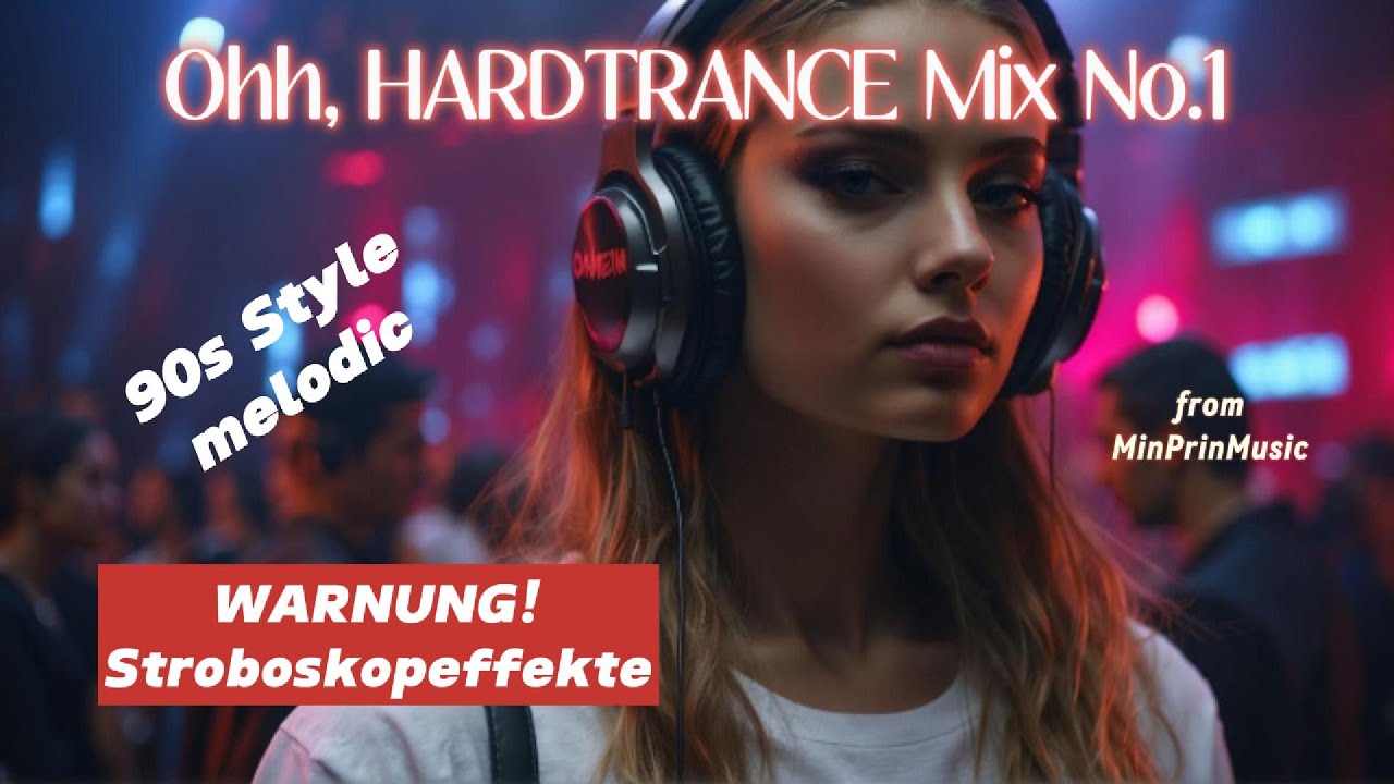Ohh Hardtrance #90s Style Mix No.1 WARNING strobe effects #ki  Video #ai #girl #girls
