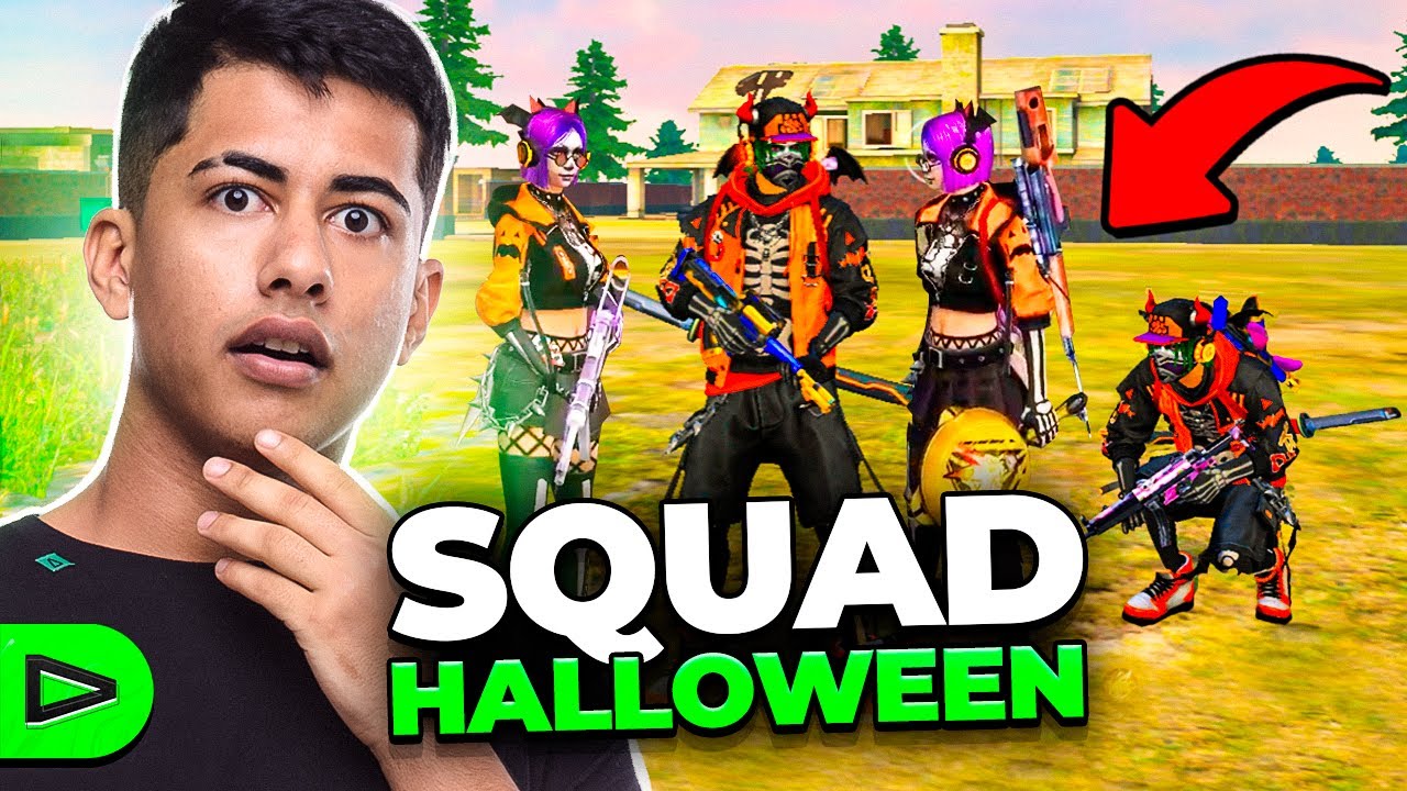 SQUAD DA LOUD AMASSOU COM AS SKINS DE HALLOWEEN!! FREE FIRE