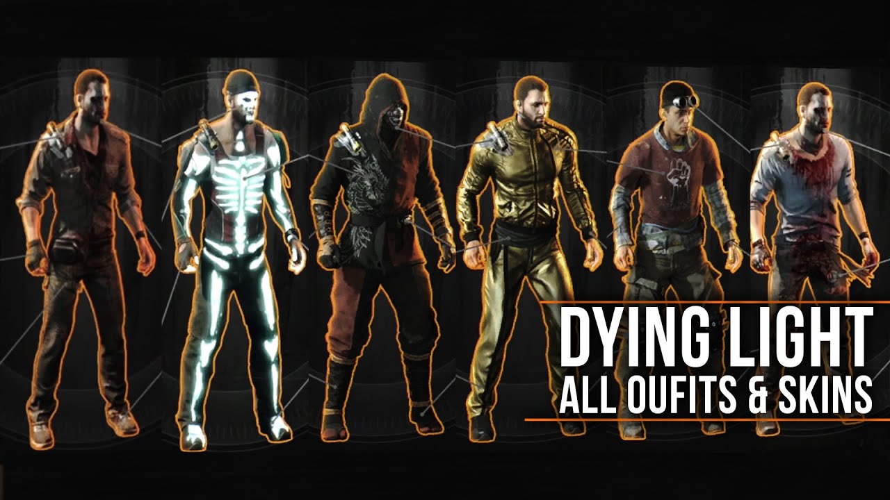 Dying Light - ALL OUTFITS with LEGEND SKINS Showcase (Including Secrets & DLCs) 