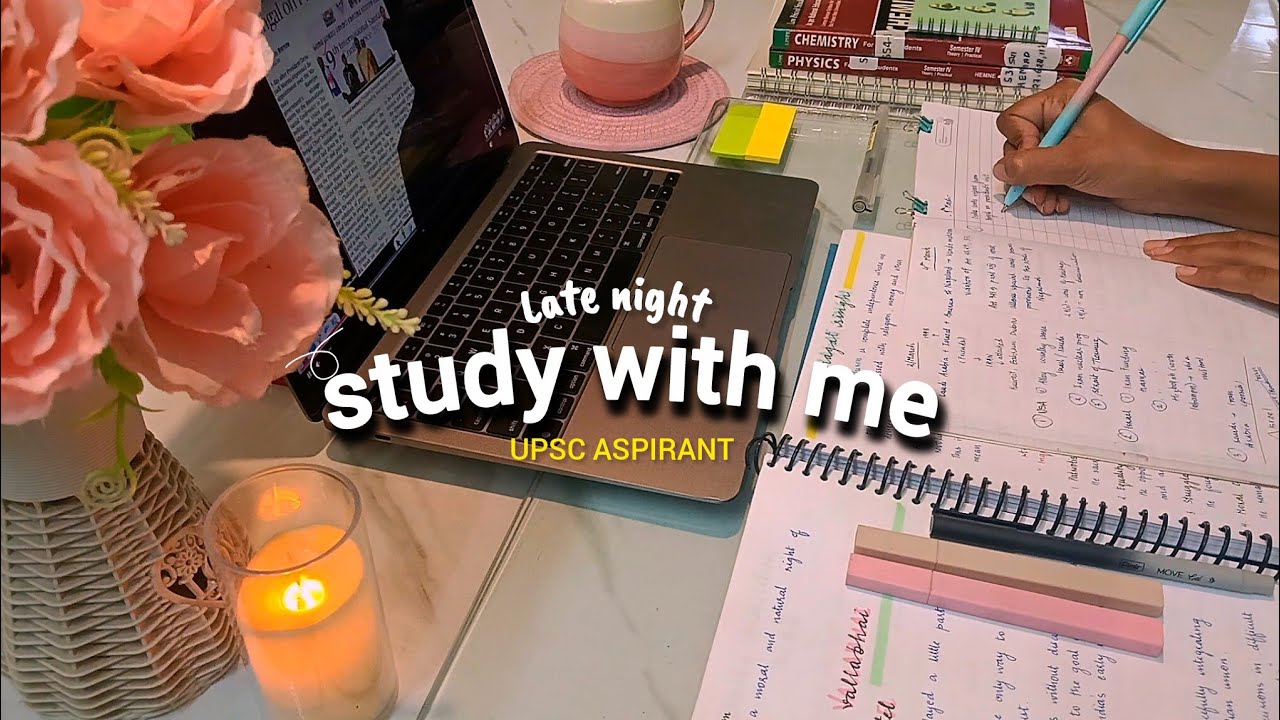 Study with me Tonight | 3 Hours | 50-10 pomodoro | Rain +Piano sound | upsc aspirant 
