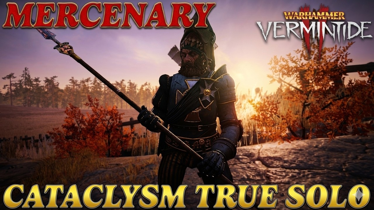 Mercenary - Cataclysm True solo - Tuskgor Spear - Against the Grain - Warhammer Vermintide 2