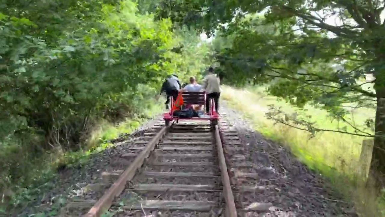 Eine Draisinenfahrt