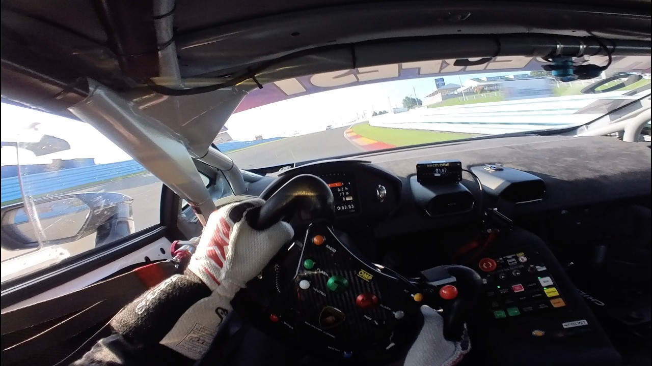 Lamborghini Super Trofeo Watkins Glen Drivers Eye POV Helmet cam - David Hodge Jr