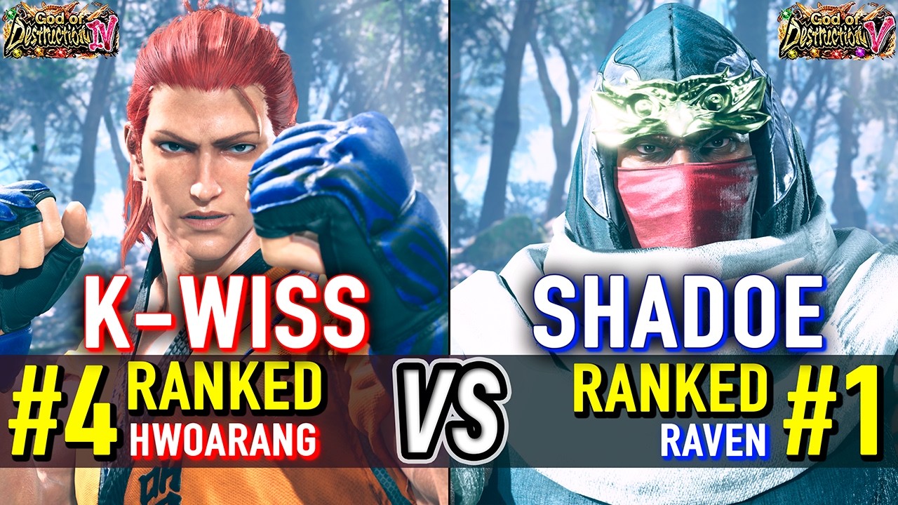 T8 🔥 K-WISS (#4 Ranked Hwoarang) vs SHADOE (#1 Ranked Raven) 🔥 Tekken 8 High Level Gameplay