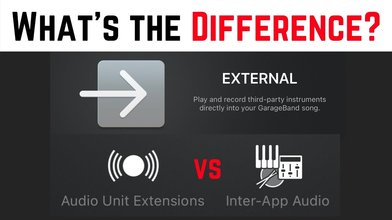 Audio Unit vs Inter-App - what's the difference? (AUv3 vs IAA)