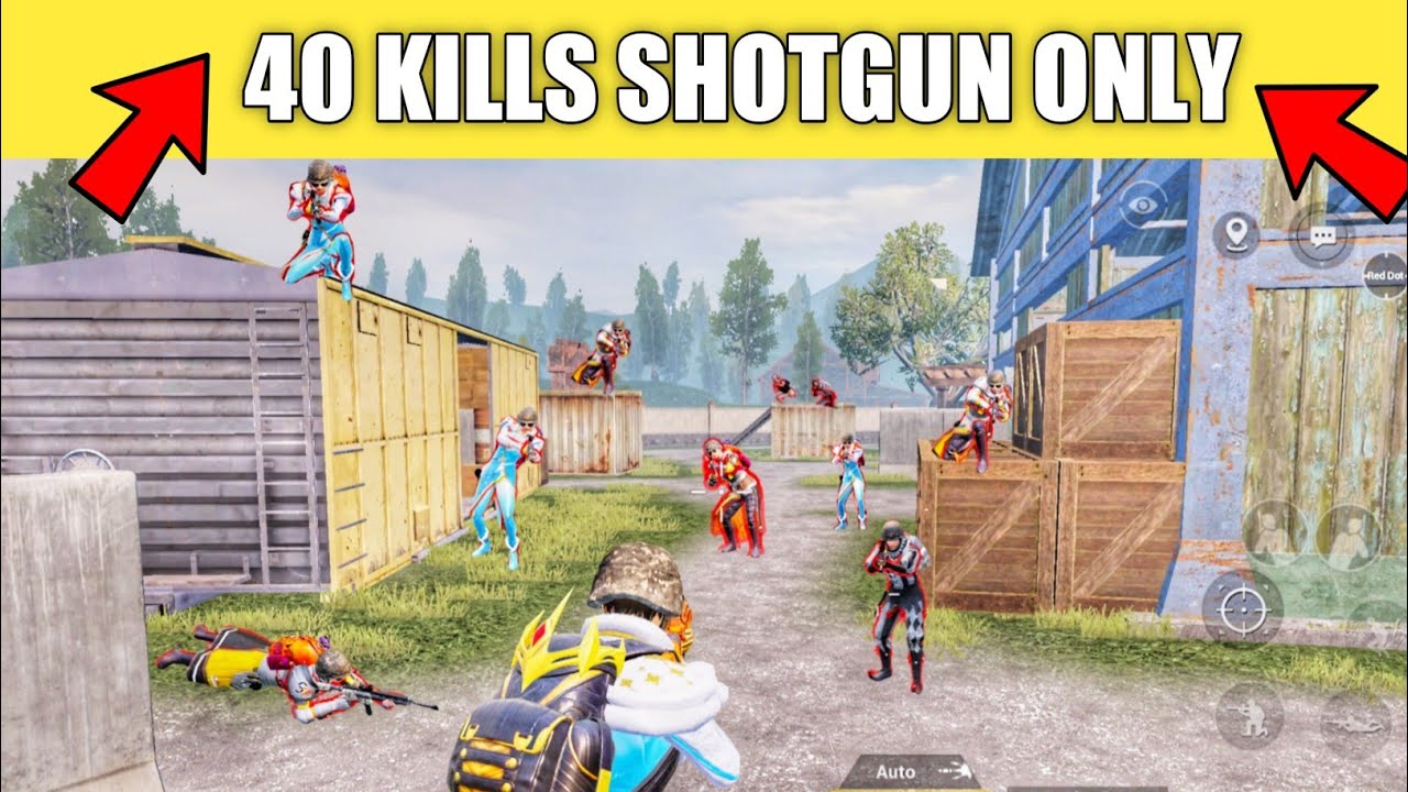 40 KILLS SHOTGUN ONLY CHALLENGE TDM PUBG MOBILE - SUNIL GAMER