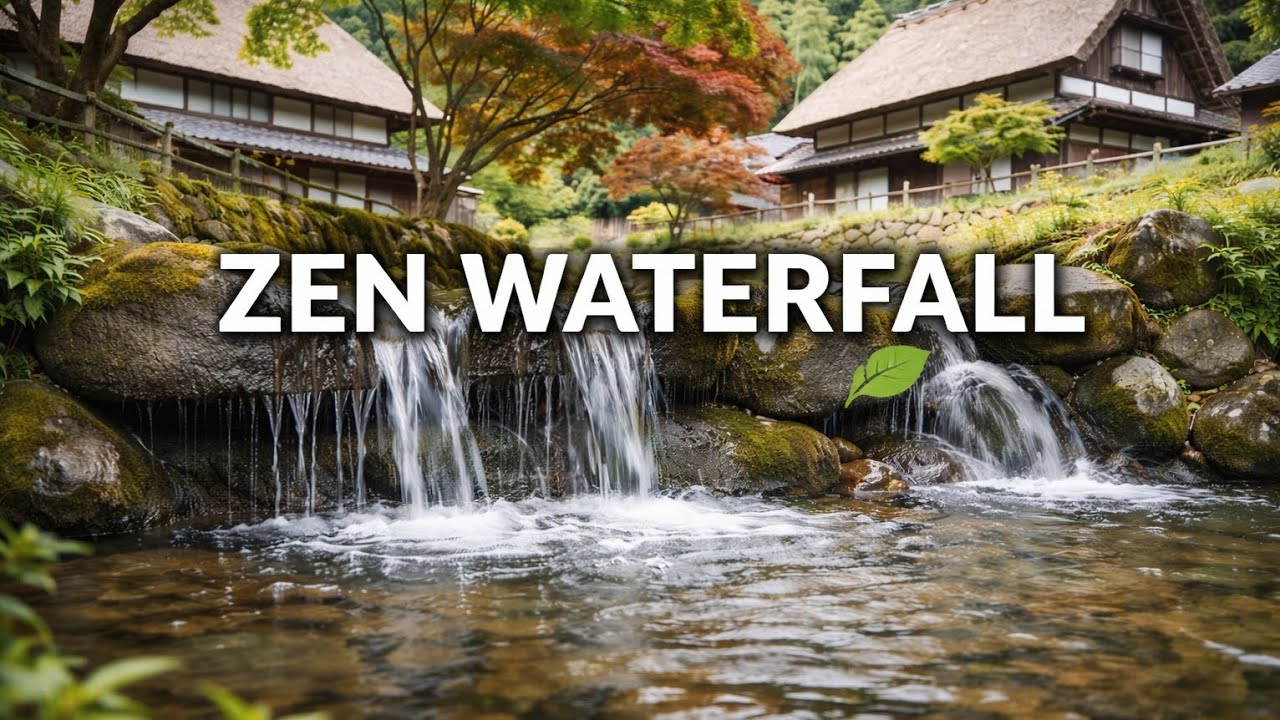 Waterfall Sounds for Deep Sleep 5 hours Stable Light Rainforest Ambience
