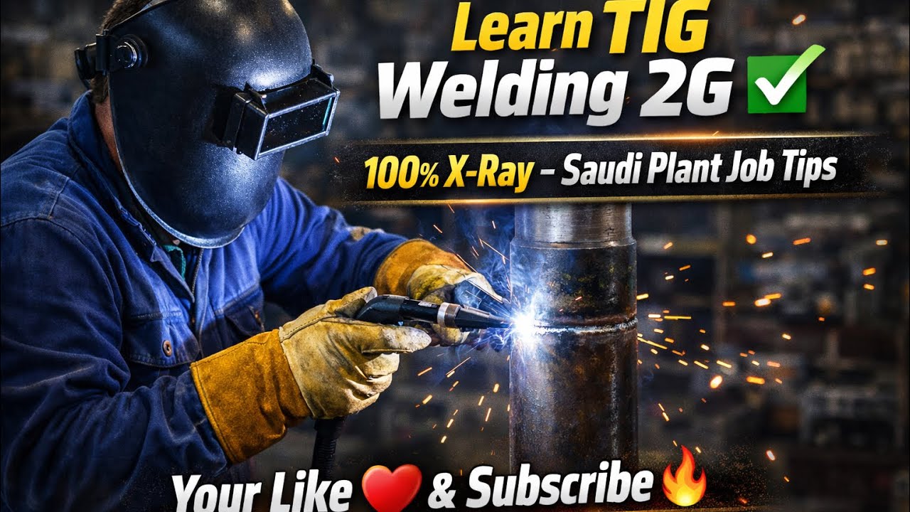 “Learn TIG Welding 2G ⚡ 100% X-Ray – Saudi Plant Job Tips 🔥”