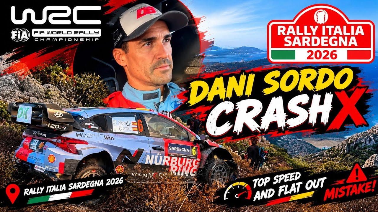 DANI SORDO CRASH! 😱 WRC Flat Out Mistake | Rally Italia Sardegna 2026