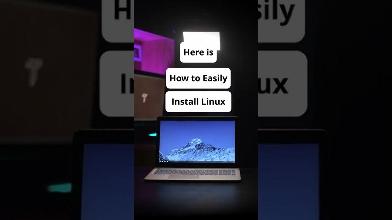 How to install Linux on any PC (EASILY) #shorts