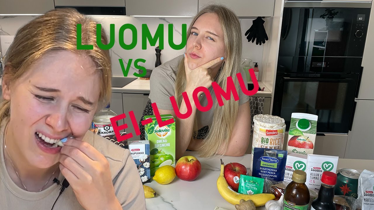 Luomu vs ei-luomu HAASTE (Onks w&ouml;rttii?)