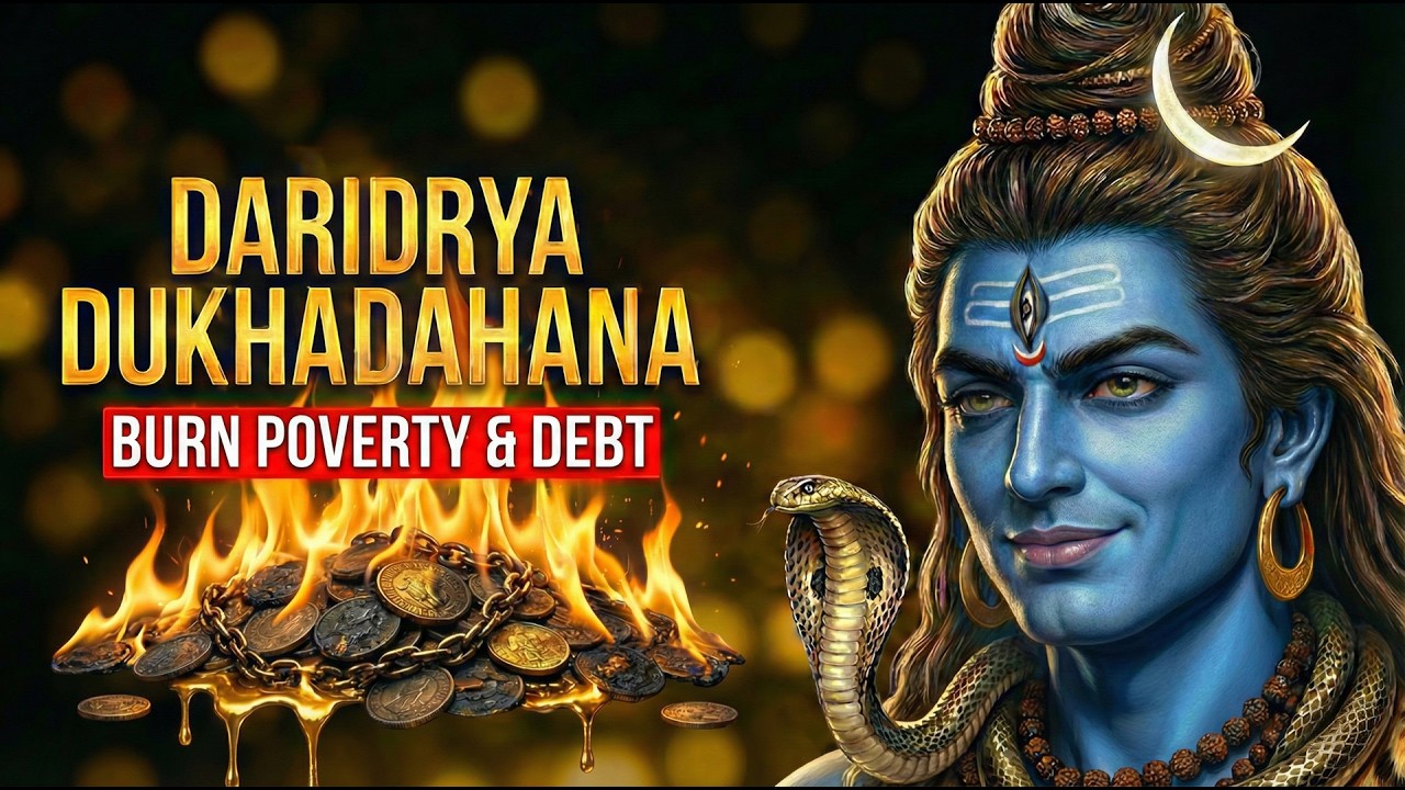 Daridrya Dukha Dahana Shiva Stotram 🔱 | Remove Poverty & Debt Fast | With Lyrics & Meaning