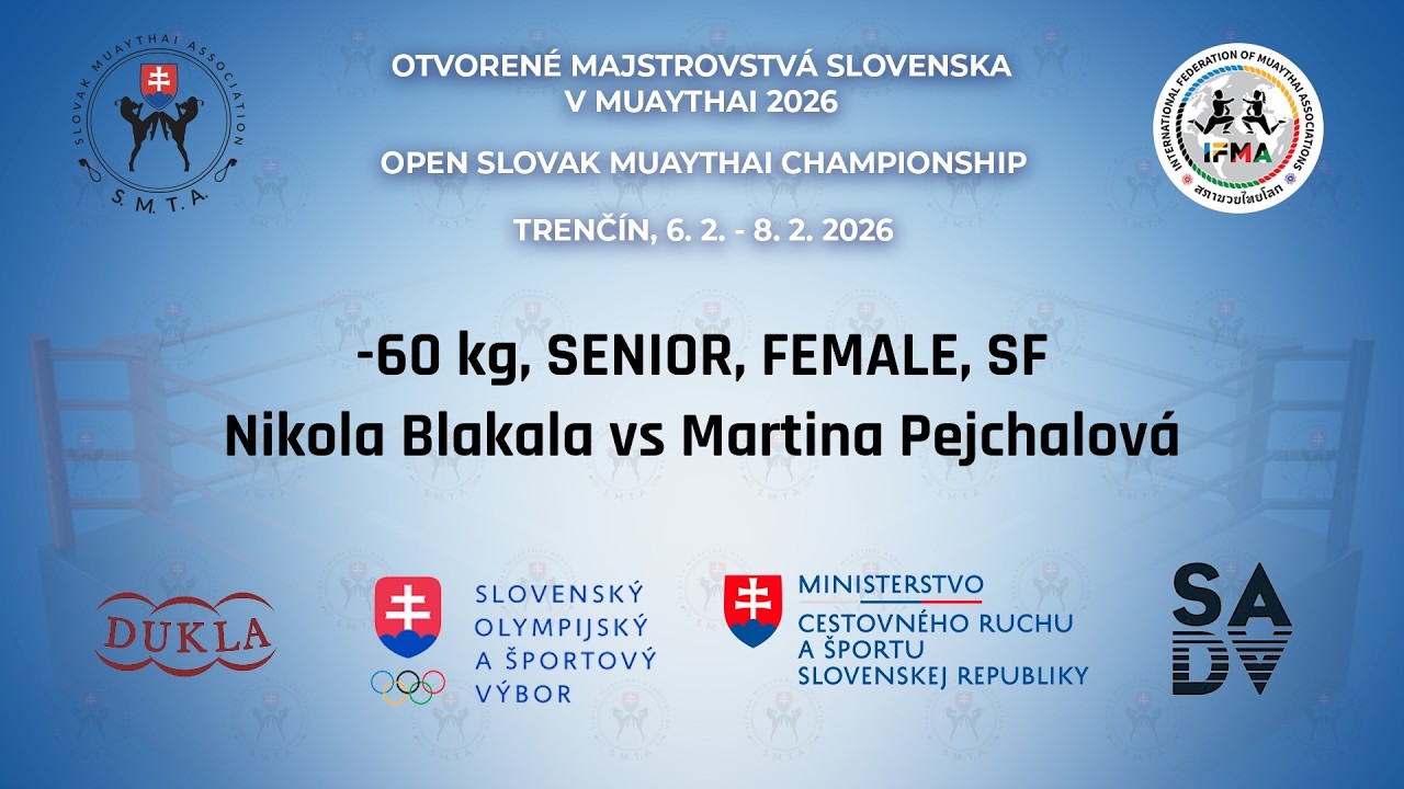 Nikola Blakala vs Martina Pejchalová -60 kg, SENIOR, FEMALE, SF