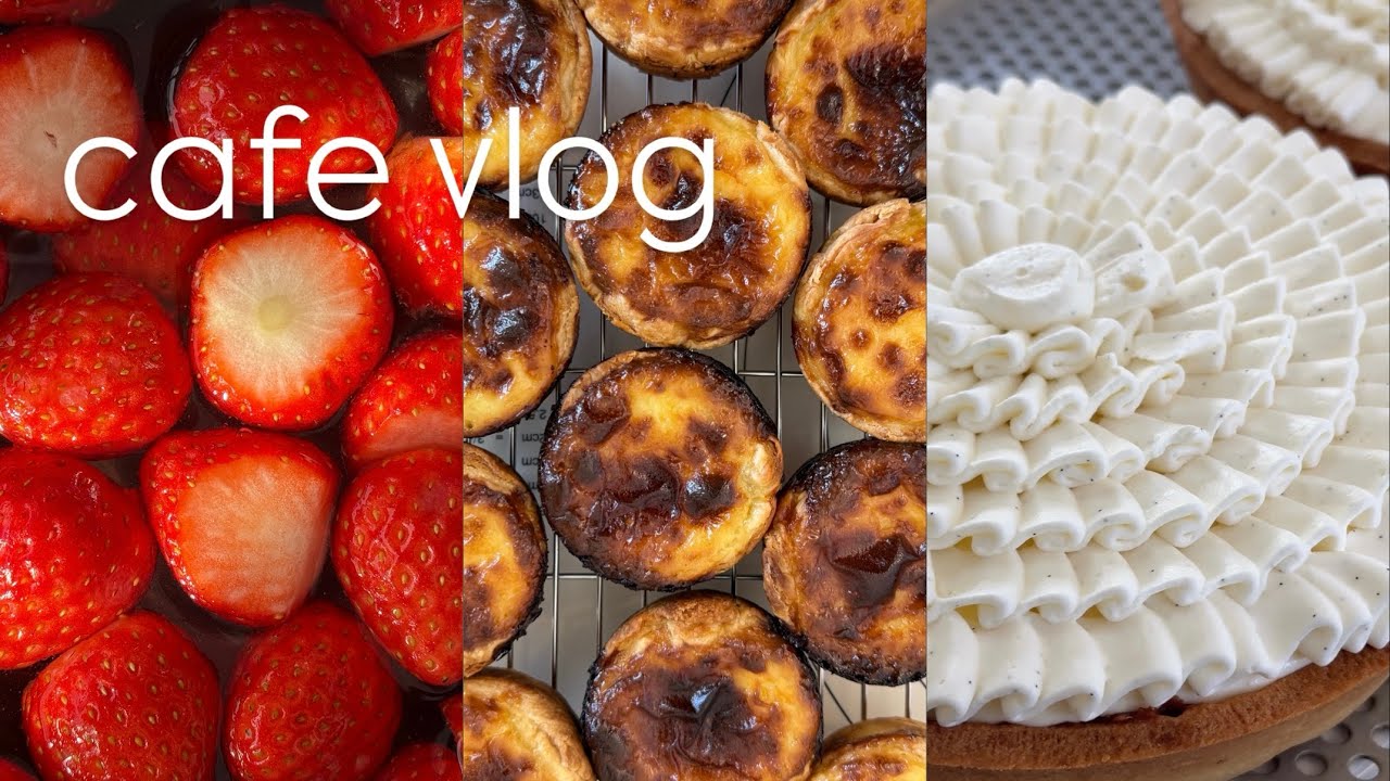 [Cafe Vlog] 시골 동네 카페 브이로그 | 카페 브이로그 | 1인카페 | 개인카페 | 디저트 카페 