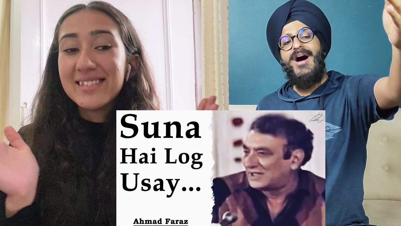 Indian Reaction to Suna Hai Log Usay Ankh Bhar Ke Dekhte Hain | Ahmed Faraz | Raula Pao