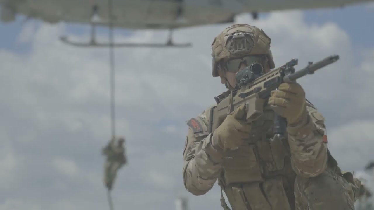 RECON MARINES and Multinational SPECIAL FORCES conduct HRST and VBSS