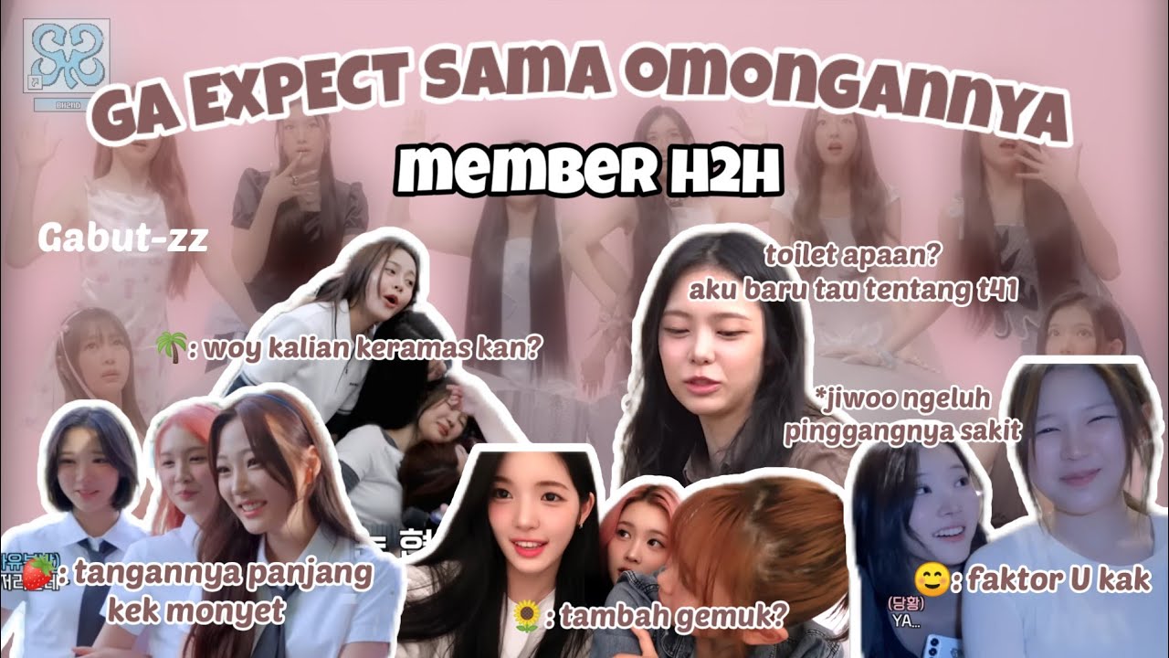KADANG OMONGANNYA MEMBER H2H BIKIN SYIK SYAK SYOK #hearts2hearts #funnymoments