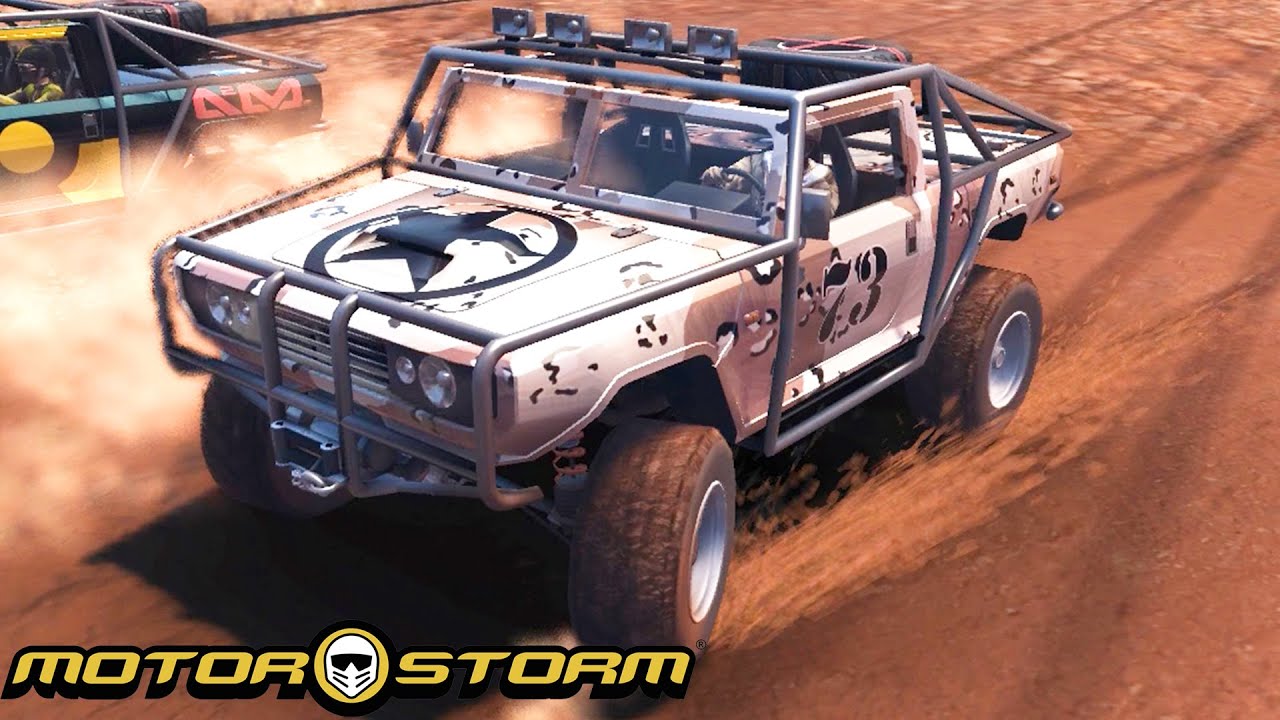 MotorStorm [PS3] Mud Plugger Gameplay (Atlas Jackhammer)