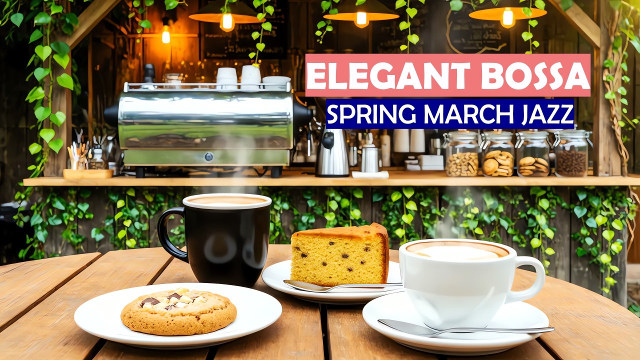 Spring Bossa Nova Jazz Music ☕ Relaxing Cafe Instrumental for Study, Work & Positive Morning Vibes