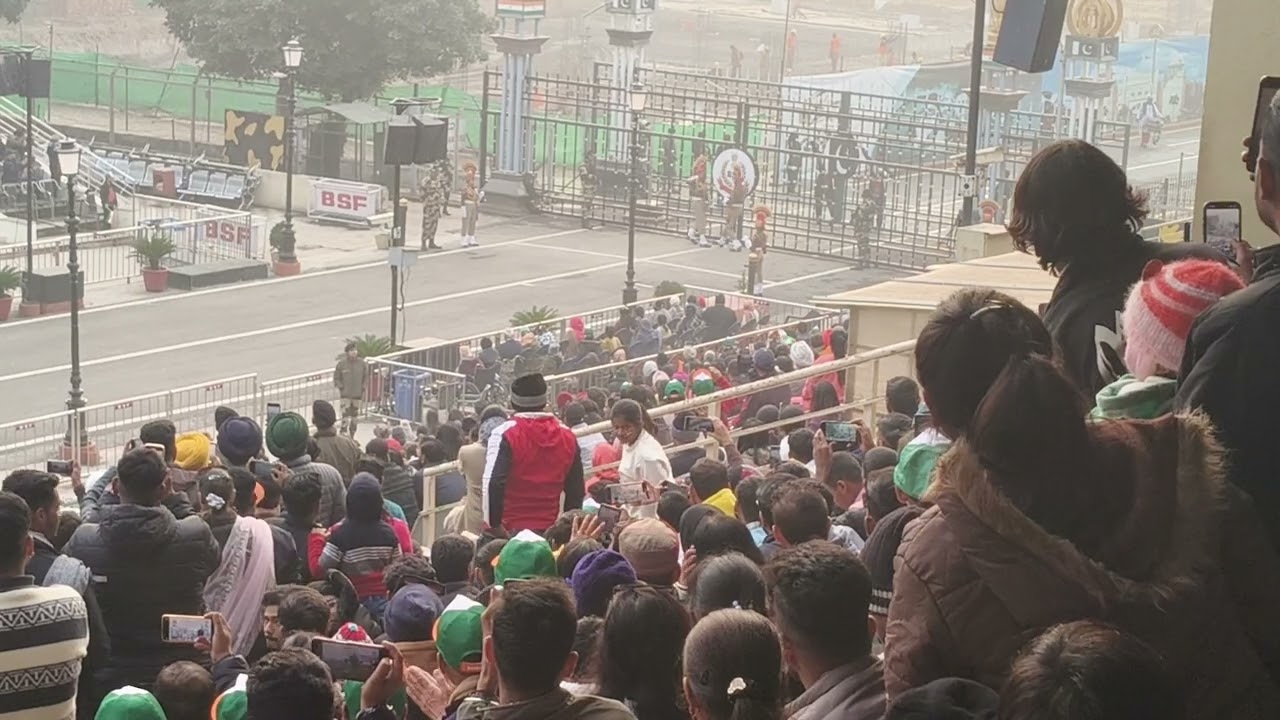 Attari Wagah Border Prade.The only land crossing between India and pakistan.