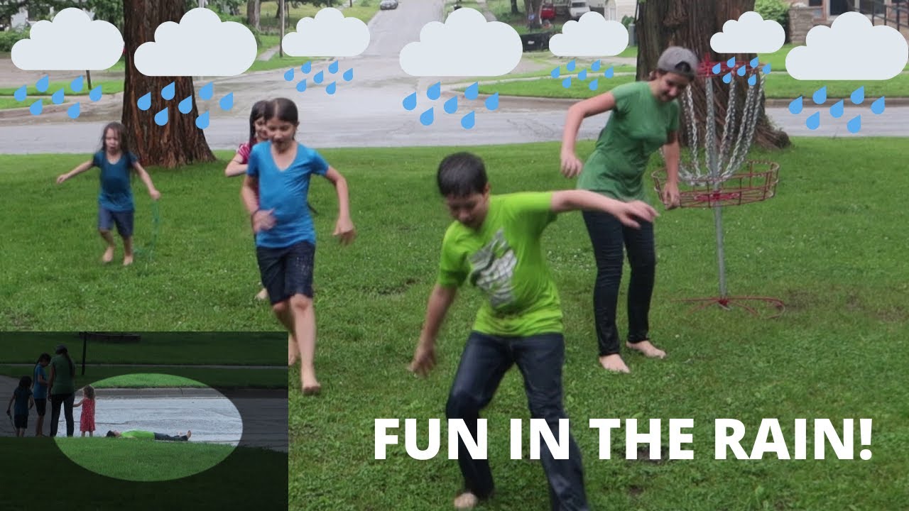 FUN IN THE RAIN | Kids Playing in the Rain! | It's Downpouring!
