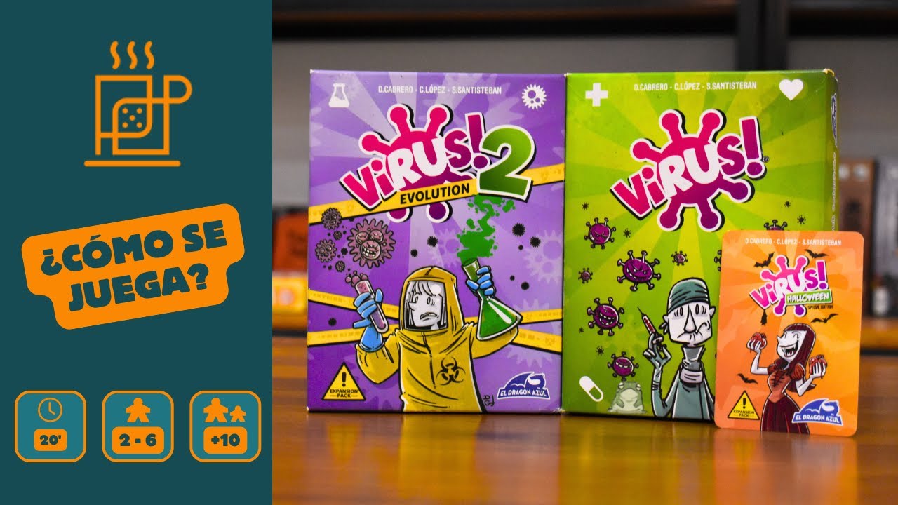 Aprendé a jugar VIRUS 🧫 COMPLETO! Juego base + Expansiones! (Virus 2 + Halloween 🎃)