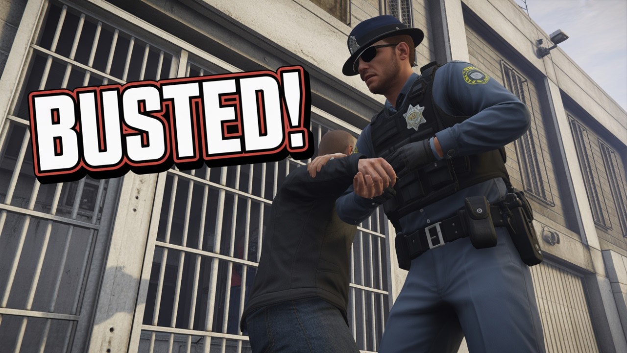 GTA 5 RP BUT crazy lady runs from us on bike