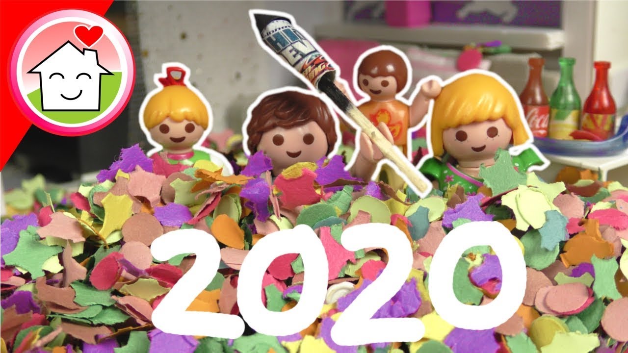 Playmobil Familie Hauser - Konfetti Silvester Party 2019 - Video für Kinder