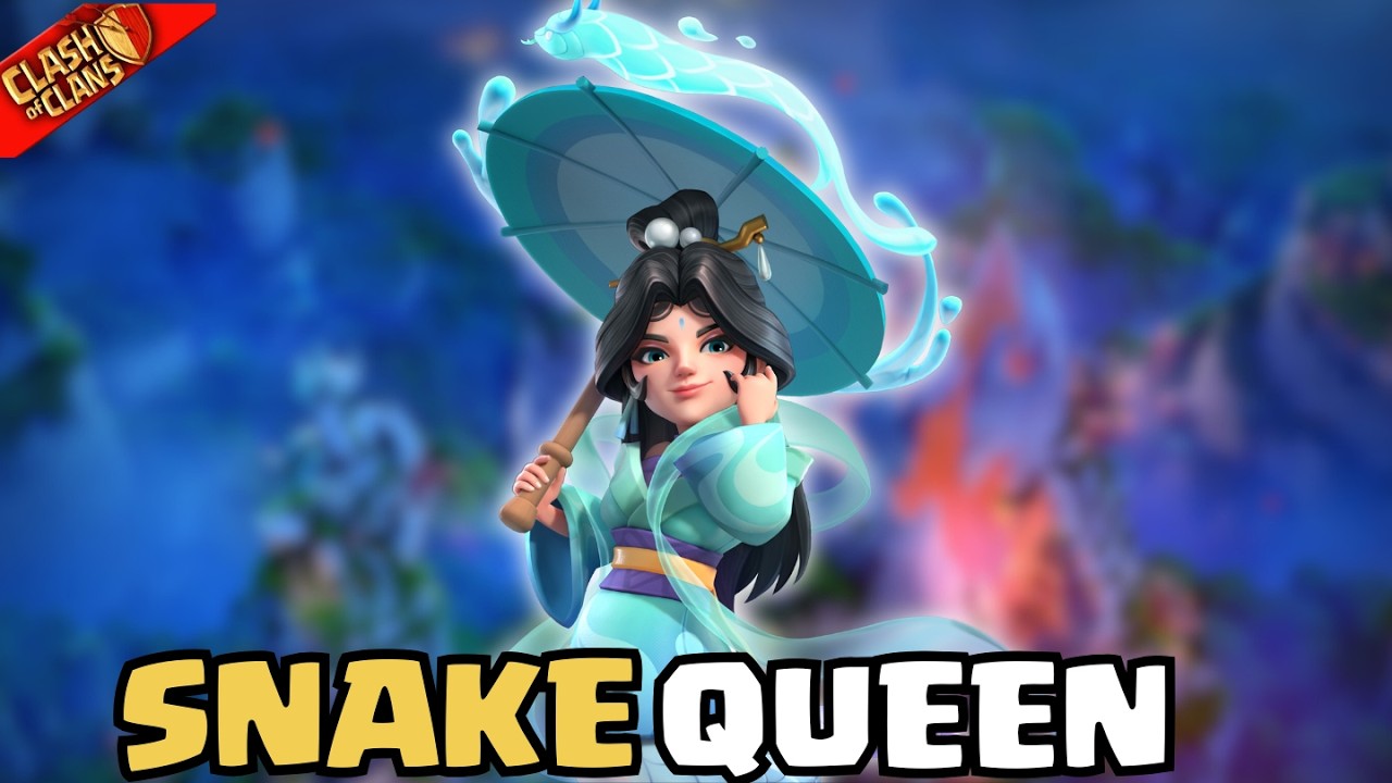 🔥 Snake/LNY Queen Skin Review | February, 2025 |Clash of Clans | Clashflict 🏆🐍