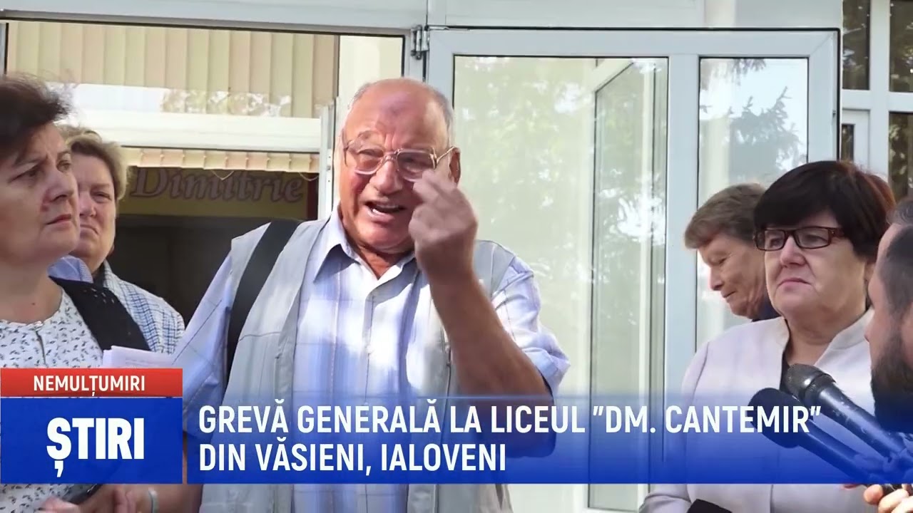 GREVĂ GENERALĂ LA LICEUL DIMITRIE CANTEMIR DIN VĂSIENI, IALOVENI