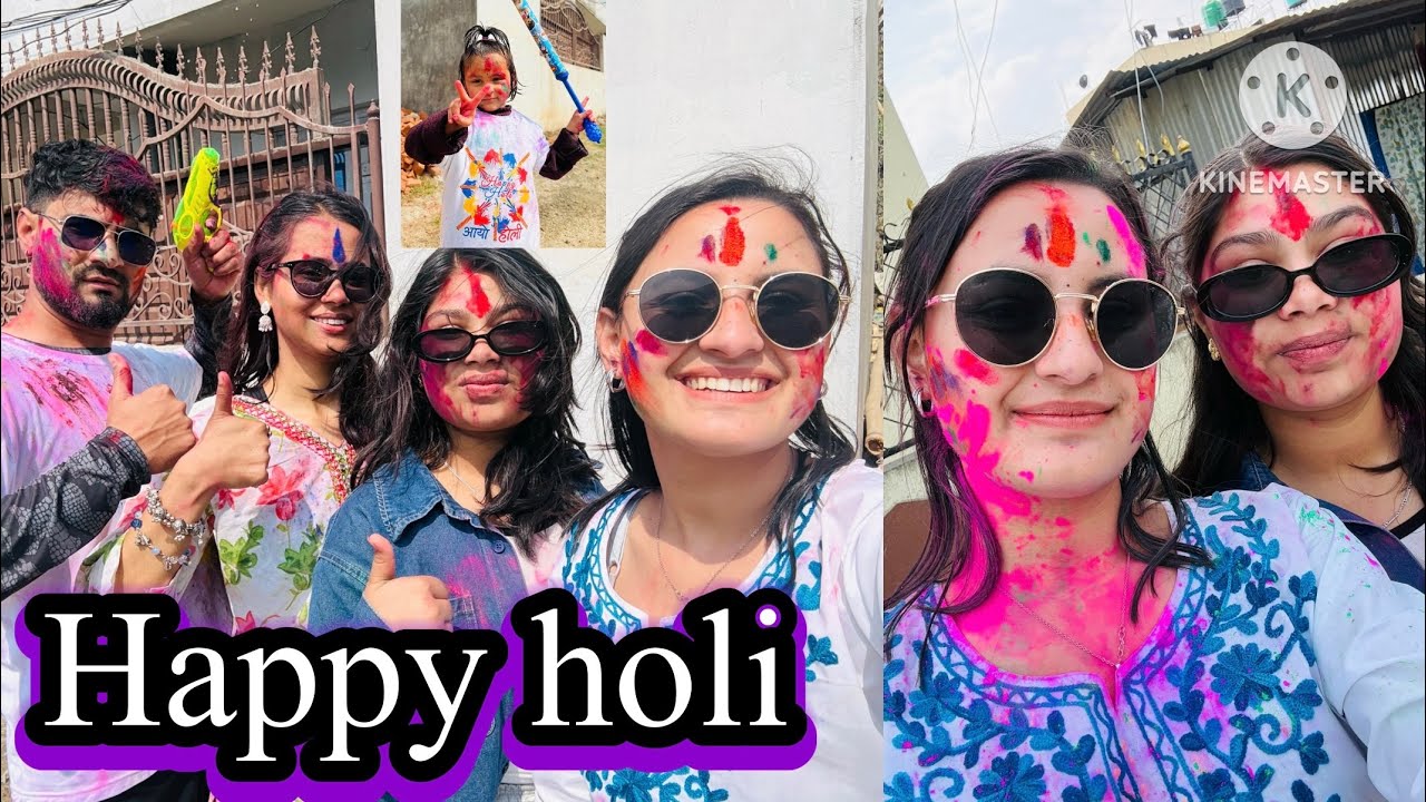 Holi Vlog| 2026 Happy holi everyone🔫🎆🎊💙