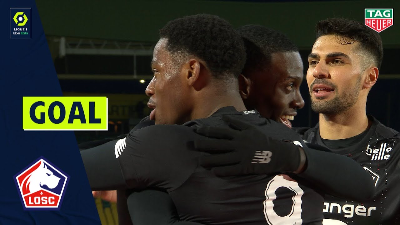 Goal Jonathan Christian DAVID (84' - LOSC LILLE) FC NANTES - LOSC LILLE (0-2) 20/21