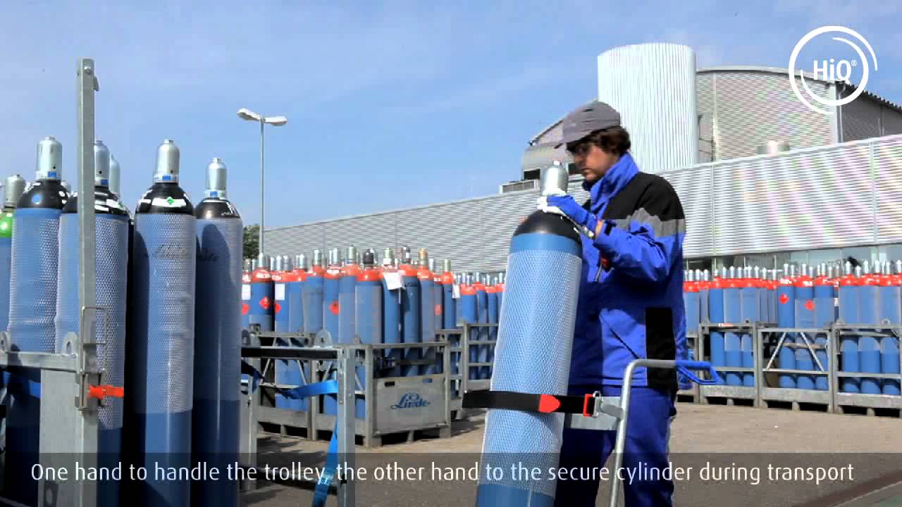 Deliver a specialty gas cylinder to laboratory