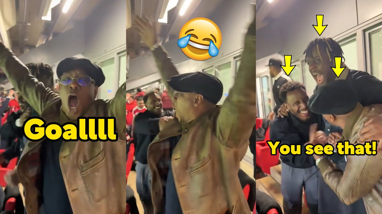 Ian Wright Crazy Reaction to Eze and Declan Rice Goals vs Leverkusen in Champions League 