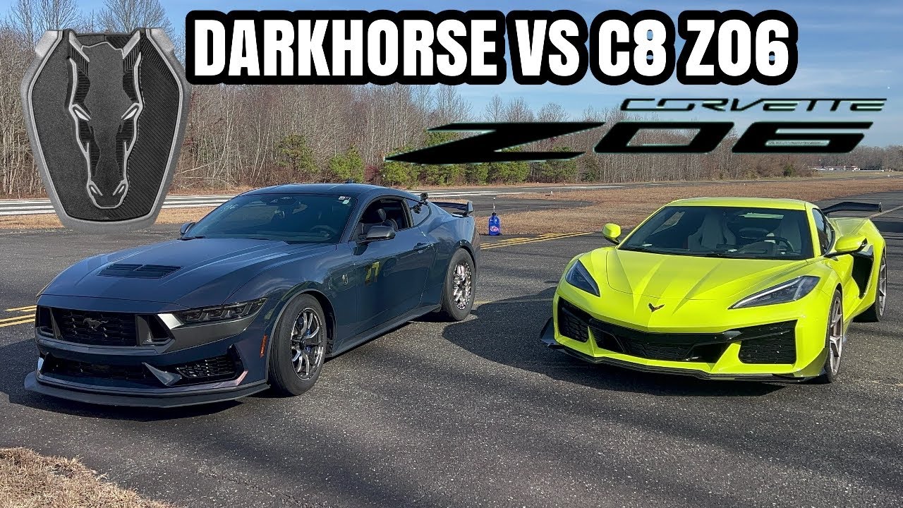 ДРЭГ-ГОНКА CORVETTE Z06 против DARKHORSE против RAPTOR «R»! *ПОБЕДИТЕЛЬ-СЮРПРИЗ!