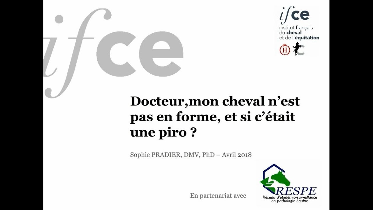 Sophie Pradier : Dr, mon cheval n’est pas en forme, si c’était une piro ?