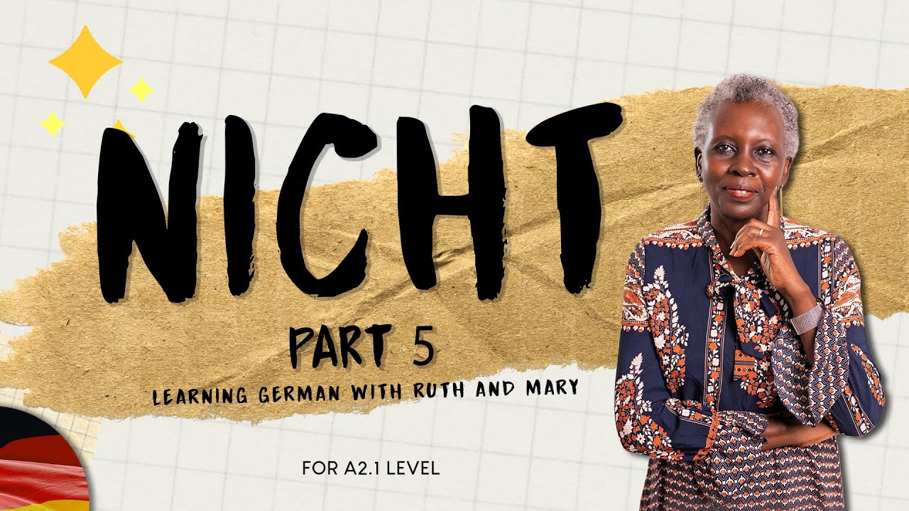 Nicht in 8 Verschiedene Situationen - German Lesson 5 A2.1 YouTube